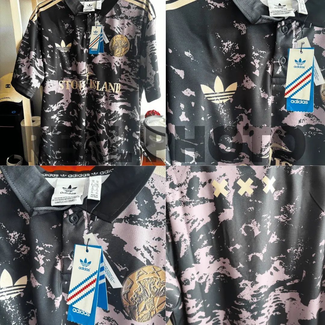 Detail tag dan print jersey