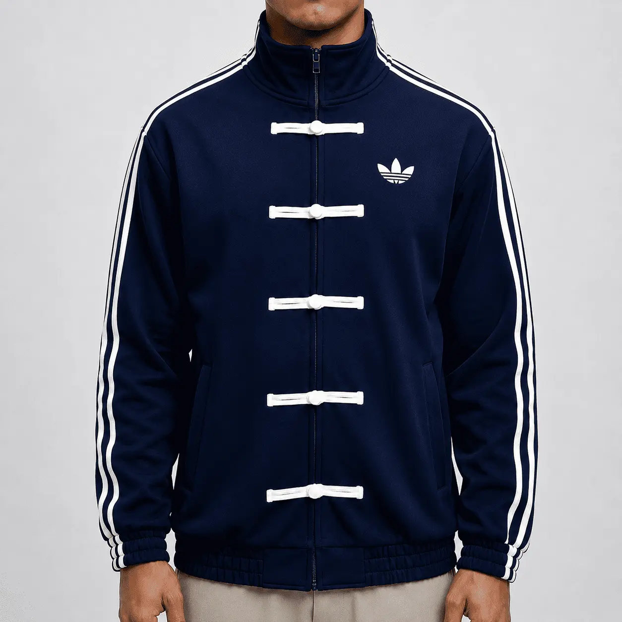 Cheongsam Tracktop Navy