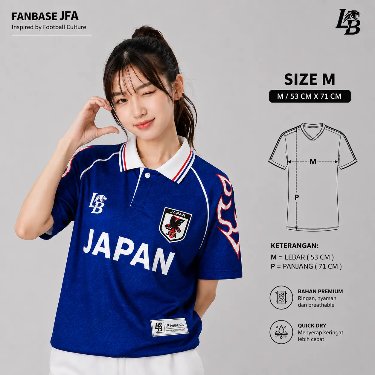 Size M 53 x 71 cm