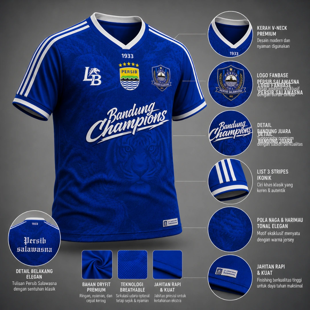 Detail produk jersey Persib